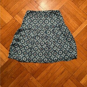 Stylish Ann Taylor Blue Patterned Women's Skirt